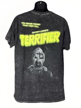 Bloody Disgusting x Terrifier Art The Clown Glow in the Dark Horror Tee Men’s L
